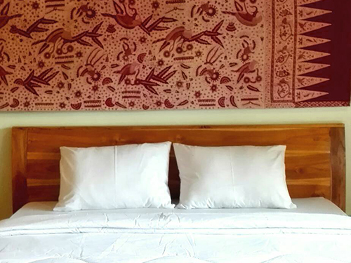 Gest Room 平屋(左)・RINDU HOUSE バリのキッチン付き宿泊施設